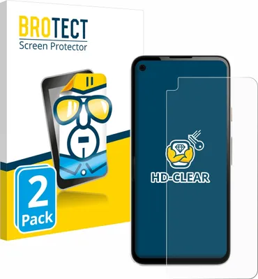 Produktbild von 2x Für Google Pixel 4a Schutzfolie BROTECT Displayschutz Display Schutz Folie Klar Transparent