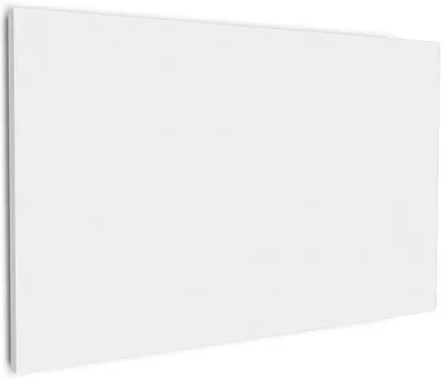 Produktbild von Wallario Premium Leinwandbild Weiß in Größe 60 x 90 cm