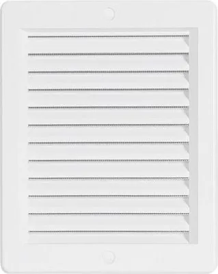 Produktbild von Lüftungsgitter mit Netz PH 150x200mm WEISS