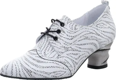 Produktbild von Simen Damen Schnürschuhe 39368-37, 39368-38, 39368-39, 39368-40, 39368-41 SIM-7539A weiss/schwarz 40