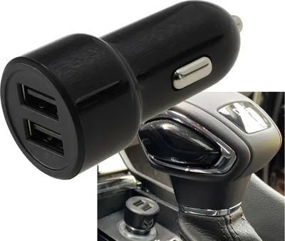 Produktbild von ChiliTec USB Kfz-Ladegerät Duo 4,8A 24W | In 12-24V=, Out 5V= 4,8A, 2X USB