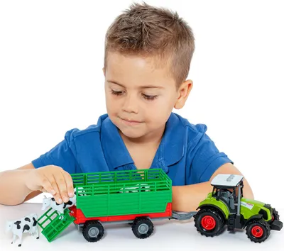 Produktbild von Spielzeugtraktor mit Anhänger, Licht und Sound für Kinder