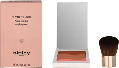 Obrázek produktu pro Sisley Phyto-Touche Sun Glow Powder, Univerzální pleť, Střední, Trio Miel Cannelle, Pouzdro, Stlačený pudr, Blushing, Bronzující, Zářivý