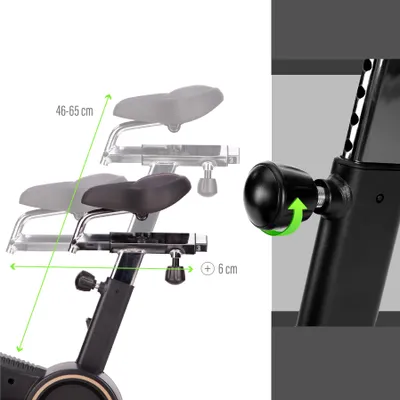 Produktbild von HMS MP5458 Semi-Profi--Bike für bis zu 150 kg