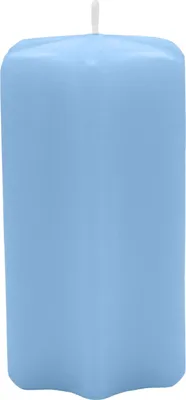 Produktbild von Sternkerzen Blue Bell Hellblau 100 x Ø 60 mm, 8 Stück