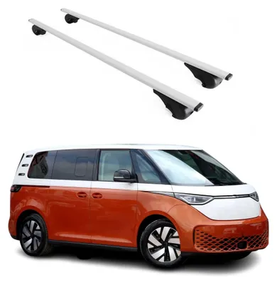 Produktbild von Dachträger Grundtäger für VW ID. BUZZ 2022-2025 75kg Metall Silber 2 tlg, KI-generiertes Bild