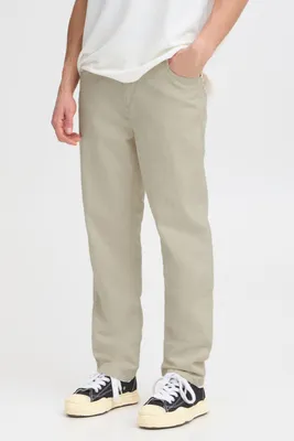 Image de Pantalon de jean pour homme Solid SDIVER, en mélange de coton et de denim, coupe classique