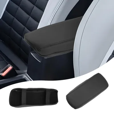 Productafbeelding van Armleuningbekleding voor middenconsole, geschikt voor Opel Frontera, modeljaren 2025-2028, van Polyurethanleer, kleur zwart