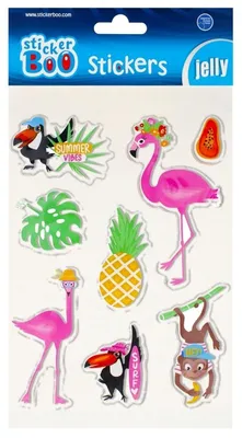Imagen del producto de Calcomanías de flamenco, marca "Sticker Boo"