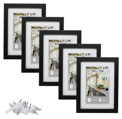 Produktbild von Bilderrahmen-Set 13 x 18 cm schwarz, 5 Stück