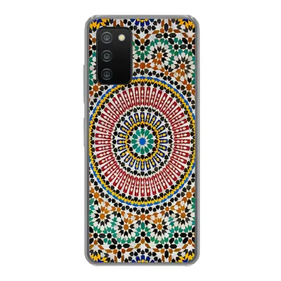 Produktbild von MuchoWow® Handyhülle Schutzhülle Hülle für Samsung Galaxy A03s Ansicht eines marokkanischen Mosaiks von oben Silikon Softcase Handy Hülle - Schutz