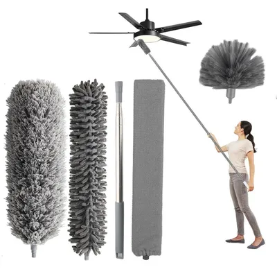 Zdjęcie produktu dla Teleskopowy mop do kurzu Staubwedel, 280 cm, z mikrofibry, z elastyczną głowicą