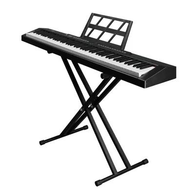 Produktbild von Fine Life Pro Digitalpiano Tragbares E-Piano 88 Tasten Sustain Pedal Keyboardständer für klanggourmets, Mit Ständer