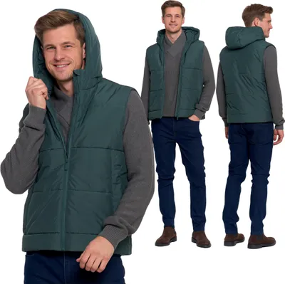 Immagine prodotto di Moraj | Gilet oversize - Uomo - Imbottito - Con cappuccio - Leggero