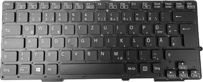 Obrázek produktu pro GERMAN - Klávesnice černá pro Sony VAIO , SVS1313S9E , SVS1313V9R
