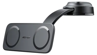 Produktbild von Acefast, KFZ-Halterung für Smartphone mit doppelter Magnetplatte 360° drehbar, Schwarz