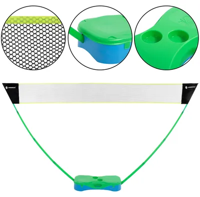 Productafbeelding van Badminton Set- Rackets - Shuttles - Verstelbaar - Inclusief Koffer- 275 x 105 cm, AI-gegenereerde afbeelding