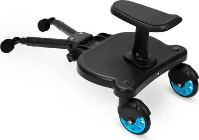 Obrázek produktu pro Yakimz Buggy Board se sedátkem Kiddyboard Stroller Board Footboard Universal Auxiliary Pedal 360°Bicycle Design Blue