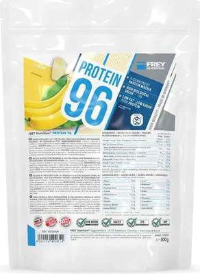 Produktbild von Frey Nutrition Protein 96 - 500g Banane