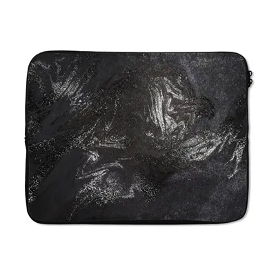 Produktbild von MuchoWow® Laptop Hülle 15 Zoll Marmor - Steine - Schwarz Laptoptasche - Laptoptasche - Sleeve - Rundum-Schutz