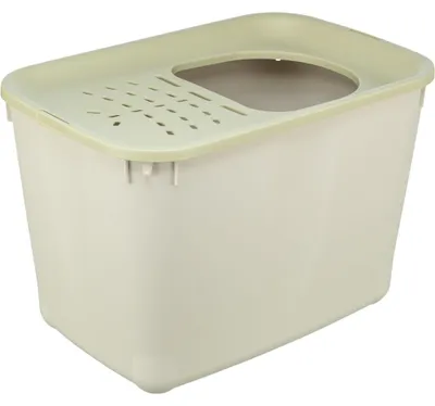 Produktbild von TRIXIE Katzentoilette Hop-In mit Einstieg von oben und hohem Rand - 38 × 39 × 58 cm