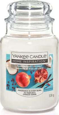 Produktbild von Yankee Candle Duftkerze Großes Glas Pomegranate Coconut 538 g, weiß
