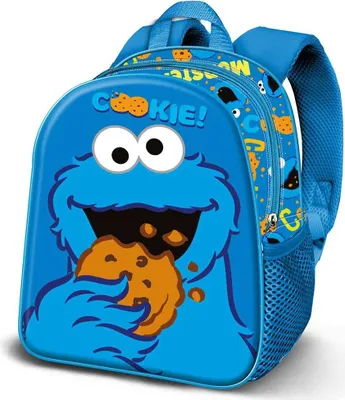 Image de Sesame Street Cookie Monster Sac à dos 3D 30 cm