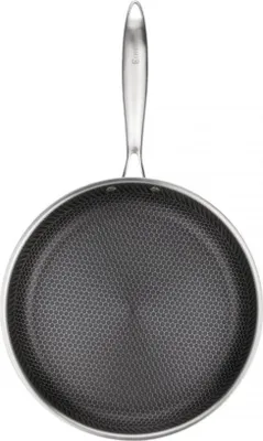 Produktbild von Edelstahl Bratpfanne Ø30 cm mit Wabenbeschichtung, für alle Herdarten inkl. Induktion