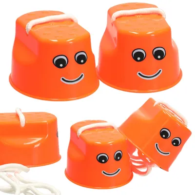 Obrázok produktu pre KIK KX7532 Detské chodúle plast 10 x 5,5 x 6cm 2 ks oranžové