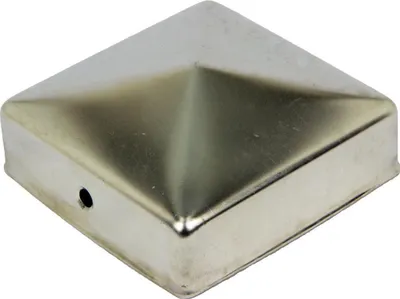 Produktbild von GeZu Impex® Pfostenkappe Pyramide 71 mm Pfostendeckel Edelstahl Pfostenschutz Zaunkappe