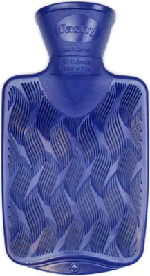 Produktbild von Fashy Wärmflasche Halblamelle 0,8L mit 3D Oberfläche Marine
