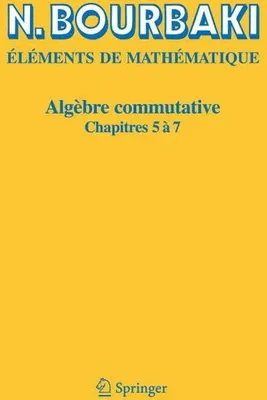 Produktbild von Algèbre commutative 5-7