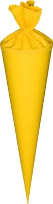 Produktbild von Schultüte Filzverschluss Rohling 19x70cm gelb
