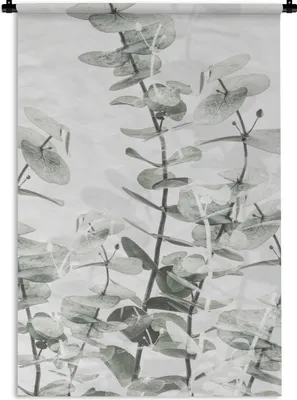 Produktbild von MuchoWow® Wandteppich Wandbehang Pflanzen - Natur - Grün - Blumen 90x135 cm Tapisserie Dekoration Wandtuch - Baumwolle - Wandskulptur