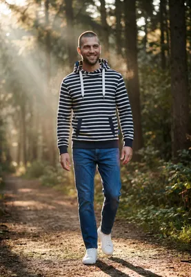 Produktbild von Salzhaut Herren Hoodie HEFF Kapuzenpullover - Sweatshirt Pullover mit Kapuze und Kängurutasche