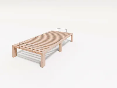 Produktbild von Gigapur G56 Kiefer Massivholzbett Sondermaß 90x190 cm mit Lattenrost