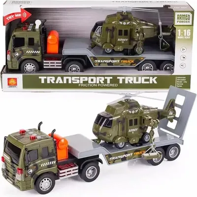 Image de Camion avec hélicoptère militaire son et lumière 1:12