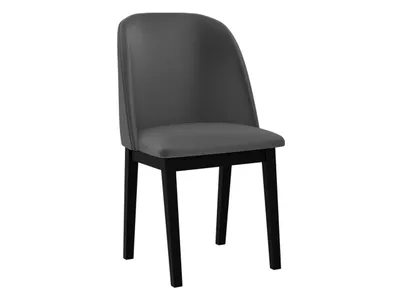 Obrázok produktu pre Čalúnená jedálenská stolička AFTON 1 - čierna / tmavá šedá