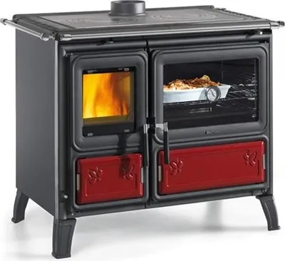 Image de Cuisinière à bois 8.7kw bordeaux - Nordica - 7018000 - milly