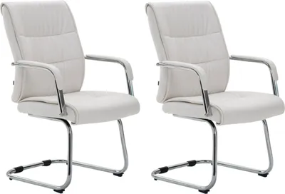 Produktbild von 2er Set Besucherstühle HLO-CP4 weiß