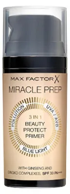 Obrázek produktu pro Max Factor Miracle Prep Beauty Protect SPF30 PA+++, Univerzální pleť, 30 ml, Tekutina, Pumpovacíc lahvička, Podklad, Ochana, Zářivý