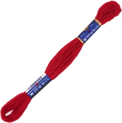 1 Docke Stickgarn 2g / Sticktwist 100 % Baumwolle Stickerei dunkelrot