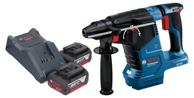 Immagine prodotto di Bosch GBH 18V-24 C Trapano a percussione professionale a batteria 18 V 2,4 J Brushless SDS plus + 2x batteria ricaricabile 4,0 Ah + caricabatterie