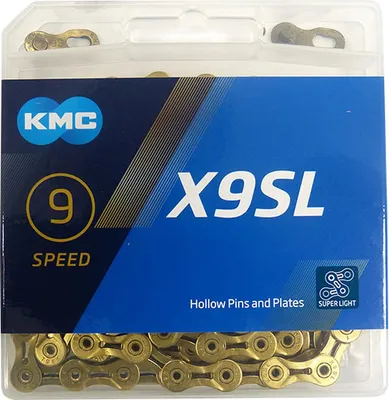 Image de Chaîne KMCX9SL Ti-N Gold 1/2" x 11/128" 114 maillons 6,6mm 9 fois