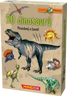 Zdjęcie produktu dla Mindok Ekspedycja przyroda: 50 dinozaurów