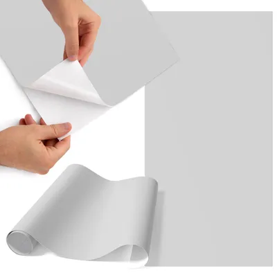 Zdjęcie produktu dla Folia do mebli 75 x 150 cm – folia samoprzylepna do mebli – folia samoprzylepna – folia do mebli – folia do mebli kuchennych – folia samoprzylepna do kuchni – folia do szafek – wodoodporna – zmywalna – samoprzylepna – bez pęcherzyków powietrza – usuwalna bez śladów – modny szary kolor