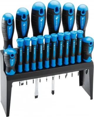 Produktbild von Hogert Technik Schraubendrehersatz HT1S098 40 75 100 150mm 1.43kg Blisterpack
