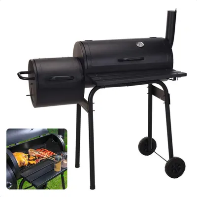 Produktbild von Cheqo® Smoker Grill - Barbecue Smoker - Holzkohlegrill - Outdoor Grill - Mit Thermometer - Verzinkter Stahl