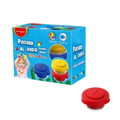 Immagine prodotto di Colori A Dita 6 Colori 25Ml In Scatola Keyroad