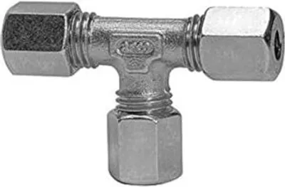 Produktbild von Riegler T-Verschraubung, Rohr-Außen-Ø 4 mm, Stahl verzinkt